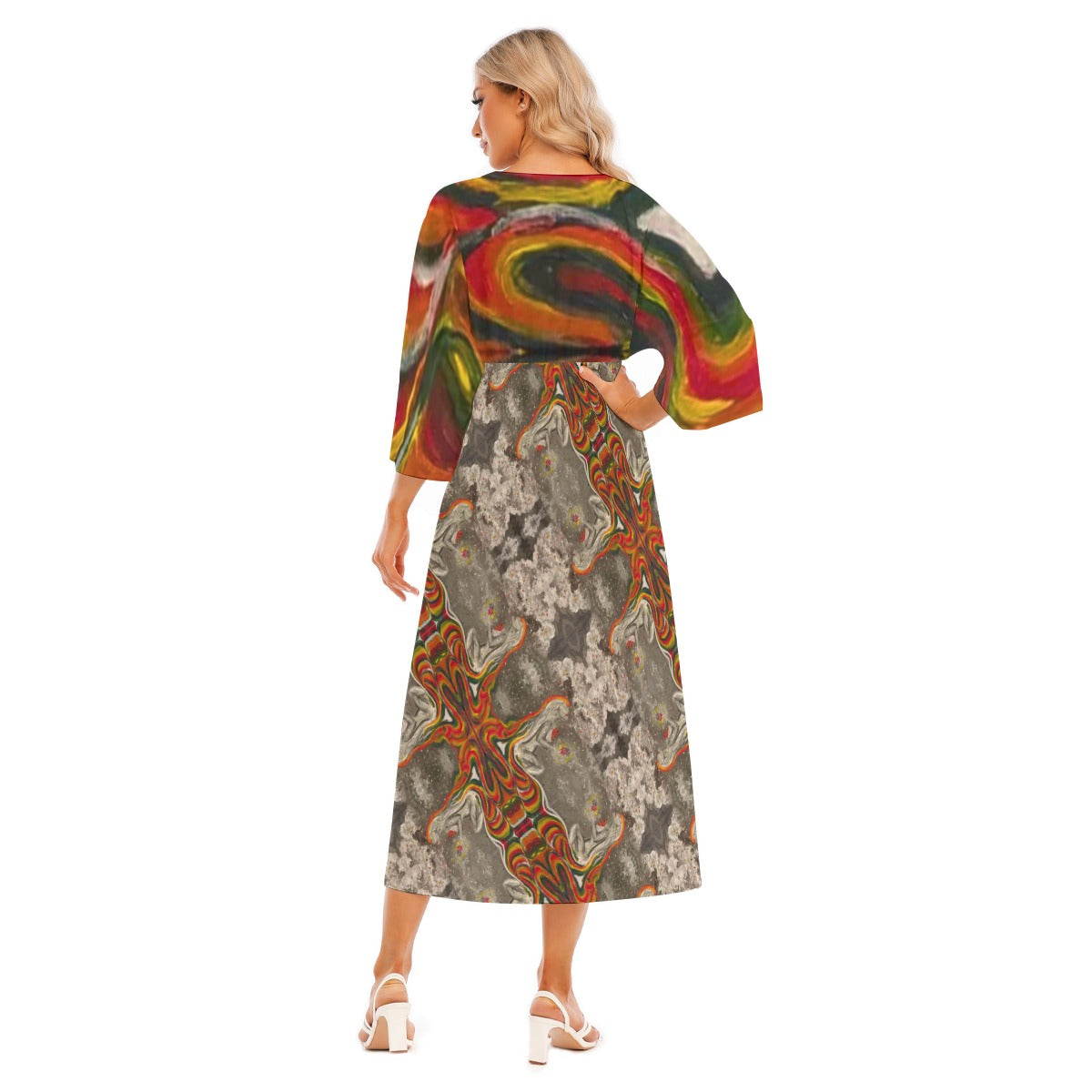 Under Grandmothers Moon Gypsie Cross Over Gown | Effortless Boho Elegance