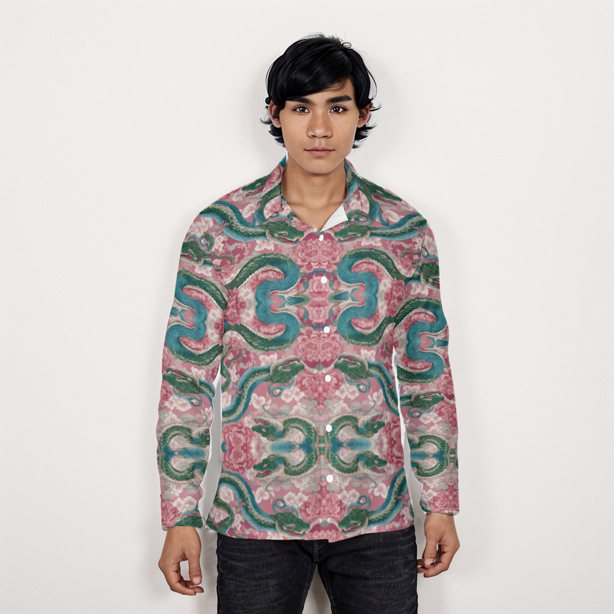 All-Over Print Men's Long Sleeve Shirt