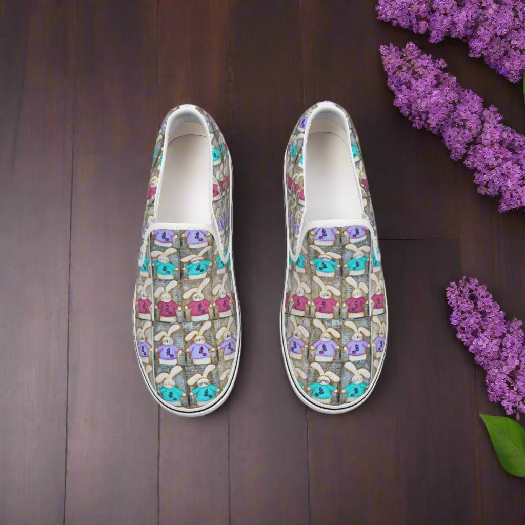 PGP Holiday Suzanne Hoppin' Women's Slip On Sneakers – Comfortable & Stylish Matching Family Shoes