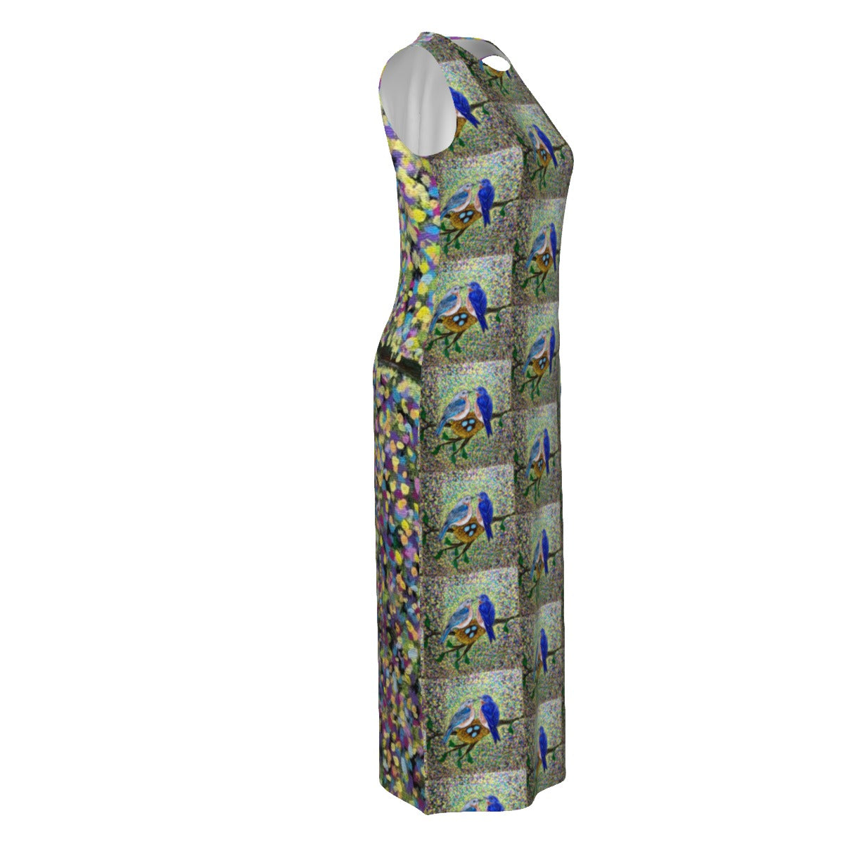 PGP Holiday Margeaux Bluebird Chiffon Sleeveless Dress – Elegant & Breezy Spring Fashion