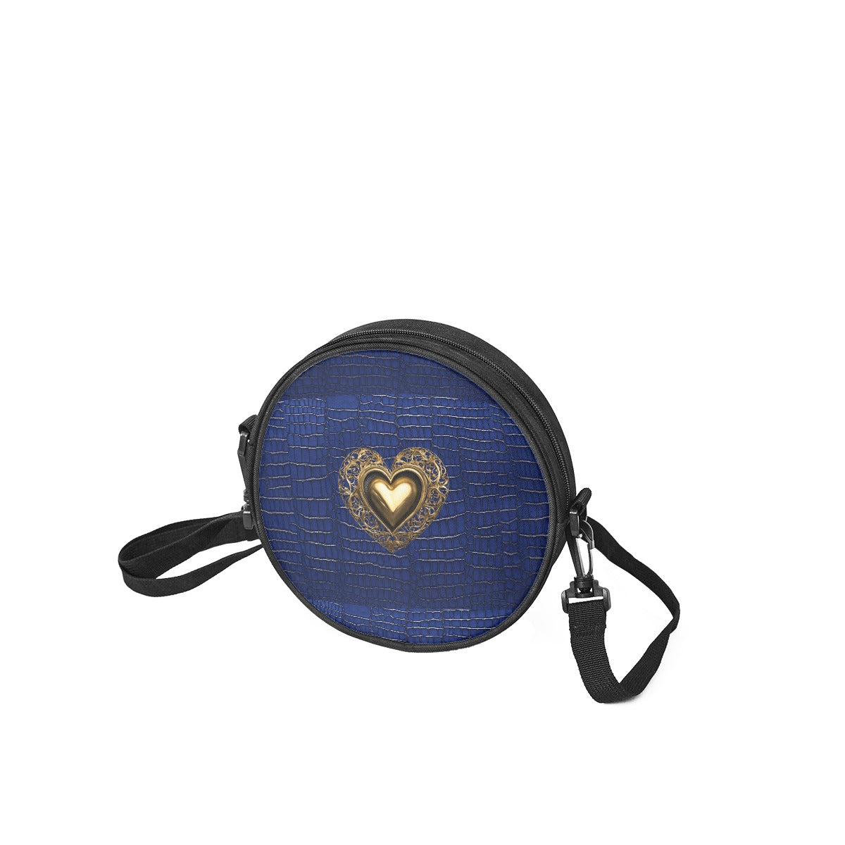 The PGP Holiday 2025 Discus Purse Series - The Isis - Egyptian Blue, Alligator Print Design