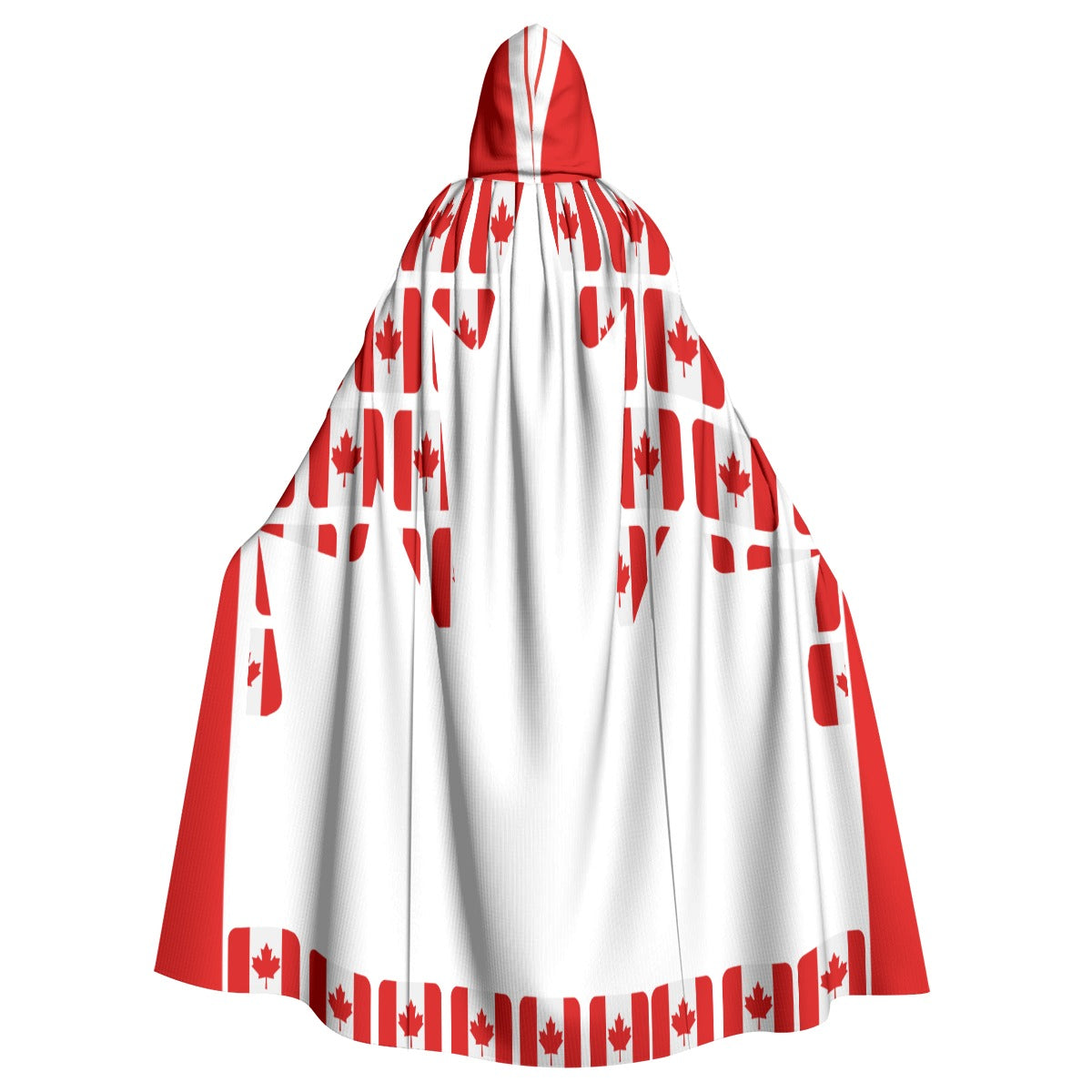 PGP Holiday Canadian Flag Day Unisex Hooded Cloak – Soft Microfiber with Drawstring
