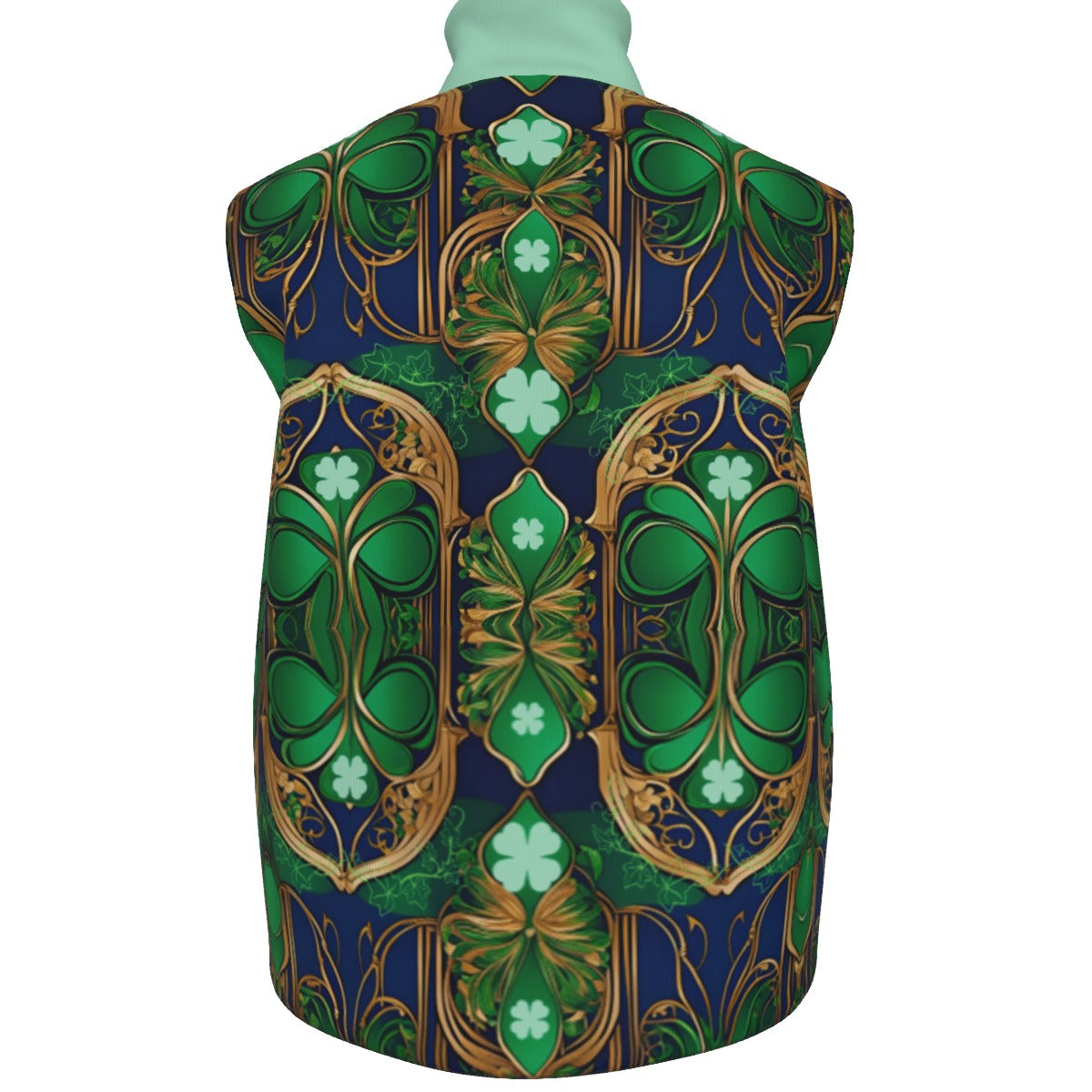 PGP Holiday Cogair Eidhneán Men's Stand-up Collar Vest with Zipper Closure & Side Pockets