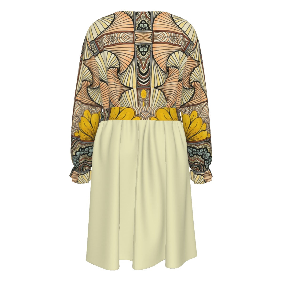 PGP Holiday Melissa Regeneration V-neck Dress with Waistband (Plus Size)