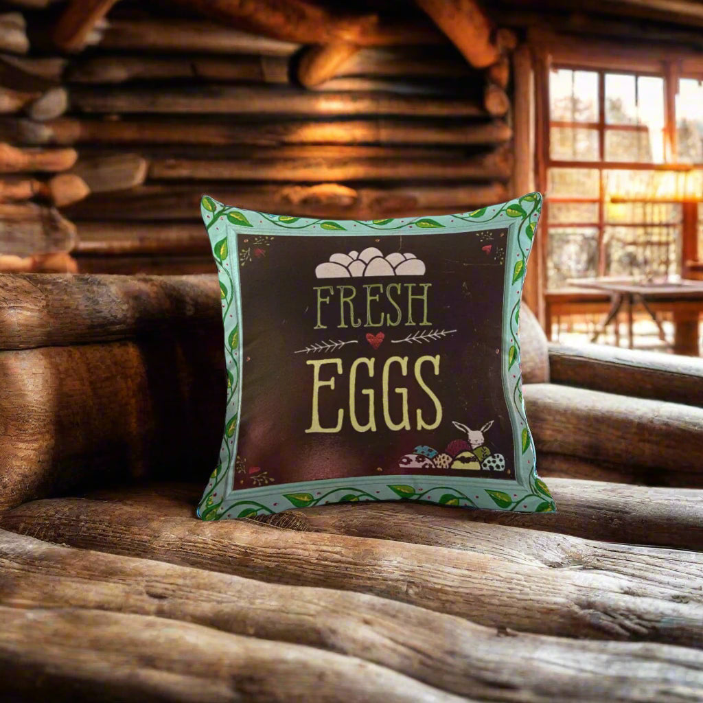 PGP Holiday Margeaux Easter Bunny Eggs Short Plush Pillow – Soft & Festive Comfort