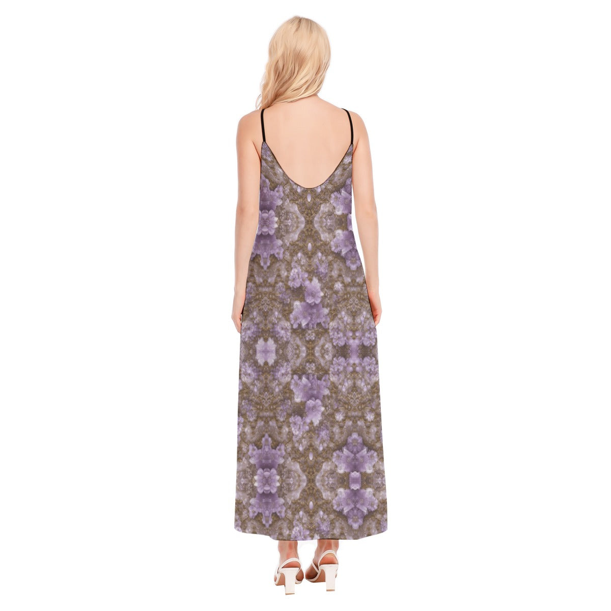 PGP Holiday Mocha Lavender Dream Women's Sling Dress | Effortless Comfort & Style