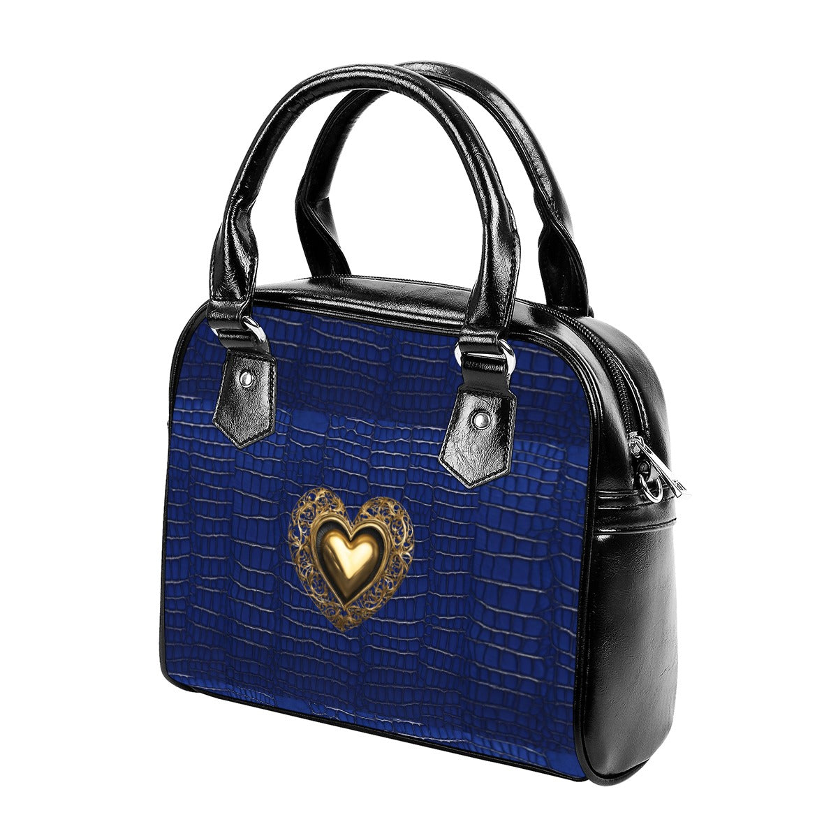 PGP Holiday 2025 Isis "Undine" Handbag With Single Shoulder Strap - Egyptian Blue Alligator Print