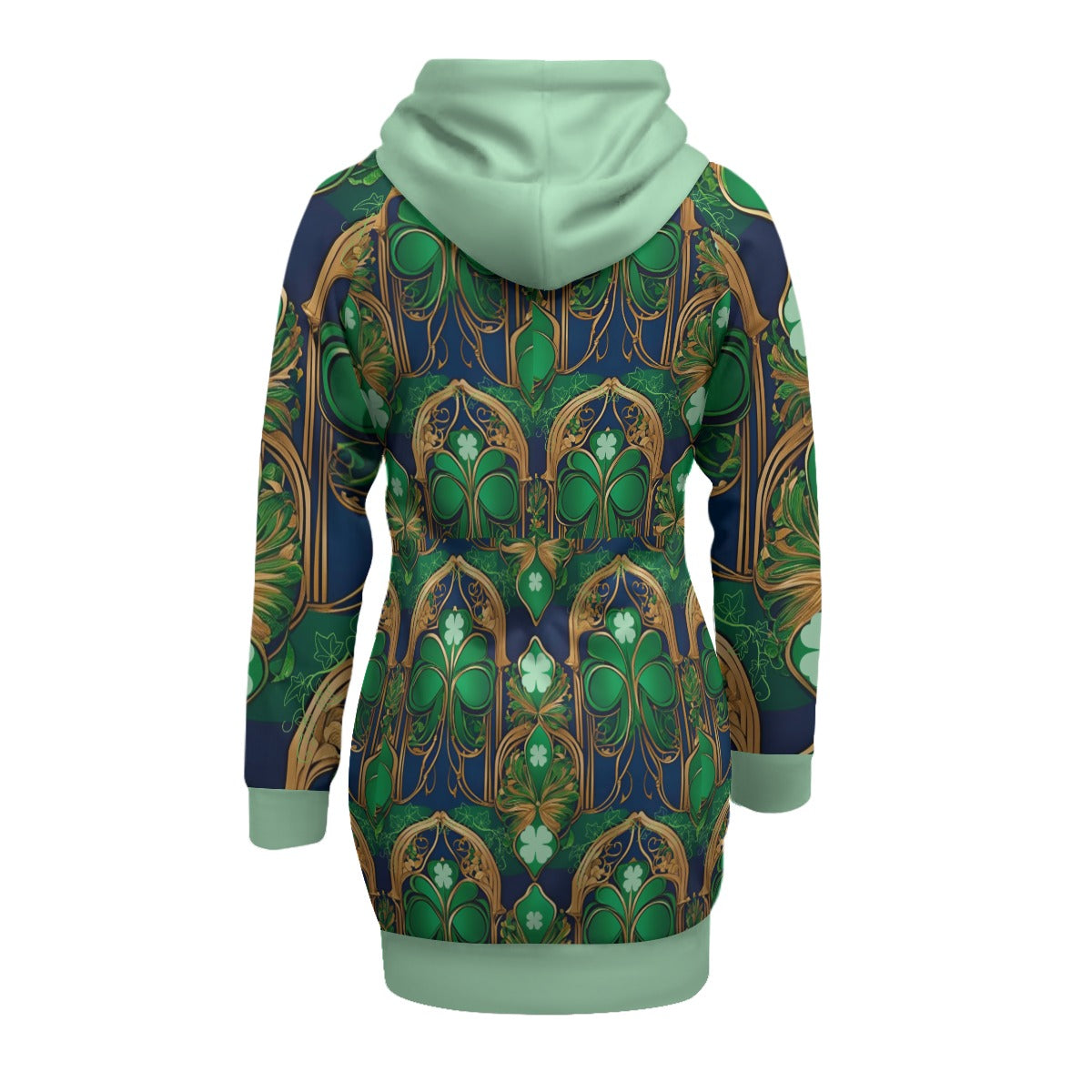 PGP Holiday Cogair Eidhneán Women's Semi-Dress Pullover Hoodie with Raglan Sleeve & Kangaroo Pocket