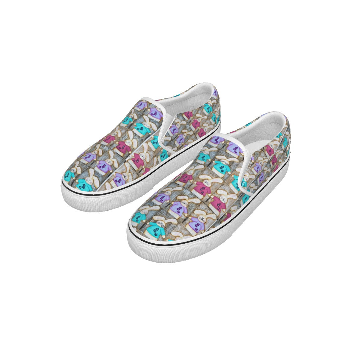PGP Holiday Suzanne Hoppin' Men's Slip-On Sneakers – Comfortable & Stylish Matching Family Shoes