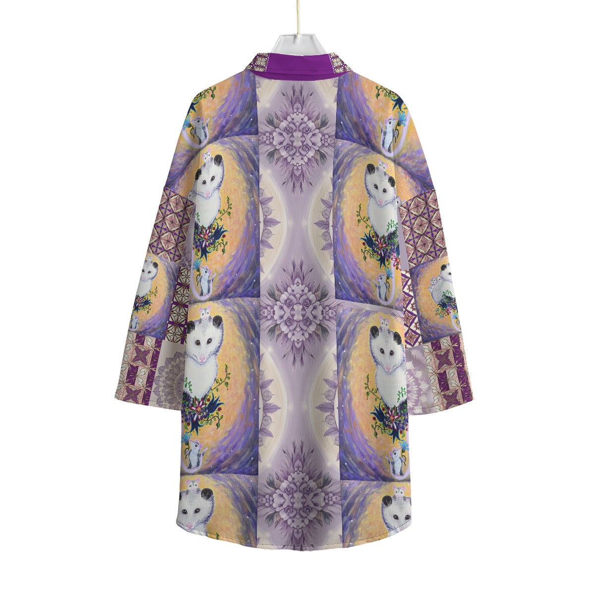 PGP Margeaux Super Mom Boho Chic Chiffon Shirt for Spring with Elbow Sleeves and Pockets