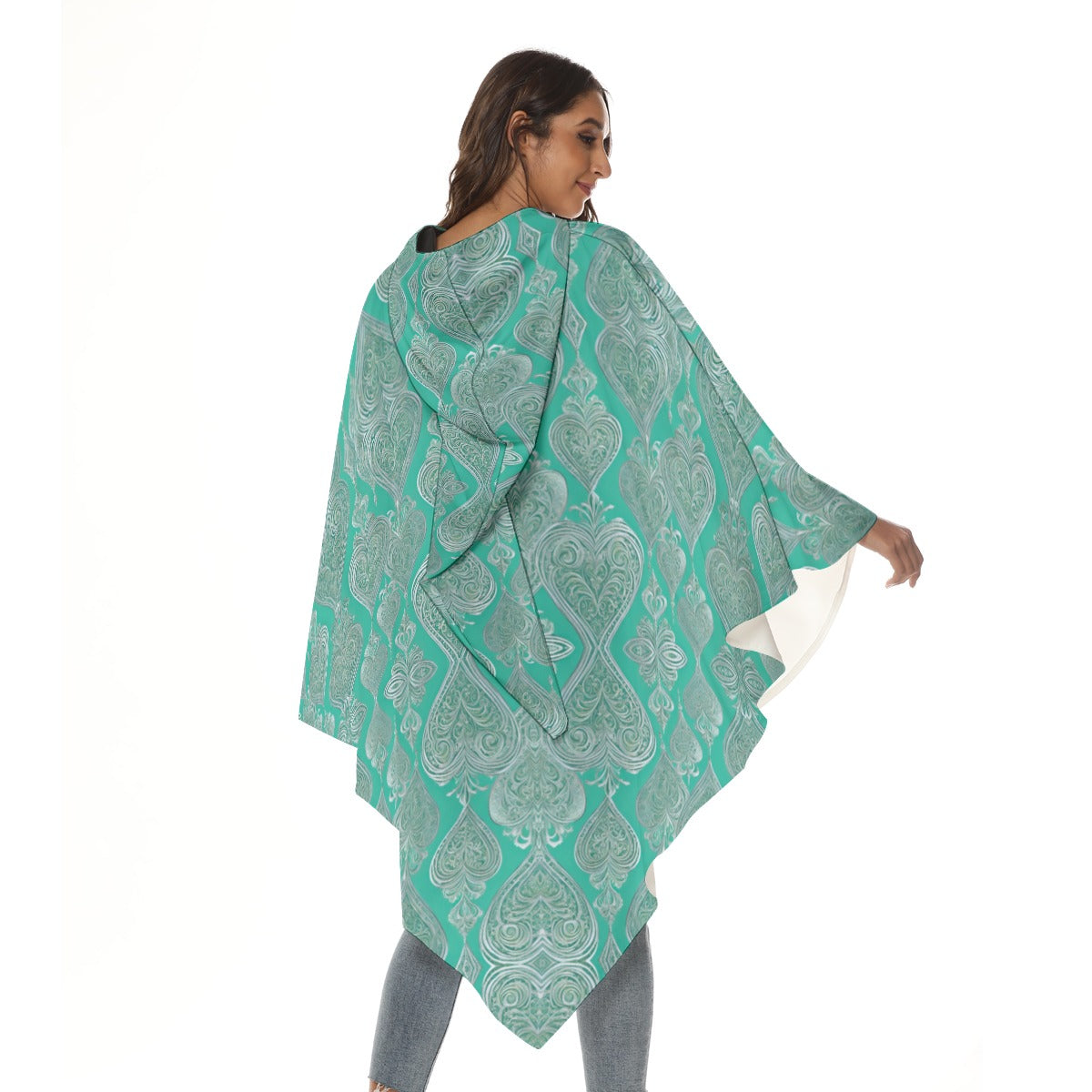 PGP Holiday She Prefers Silver Line - Mint - Unisex Moon Shadow Hooded Cloak