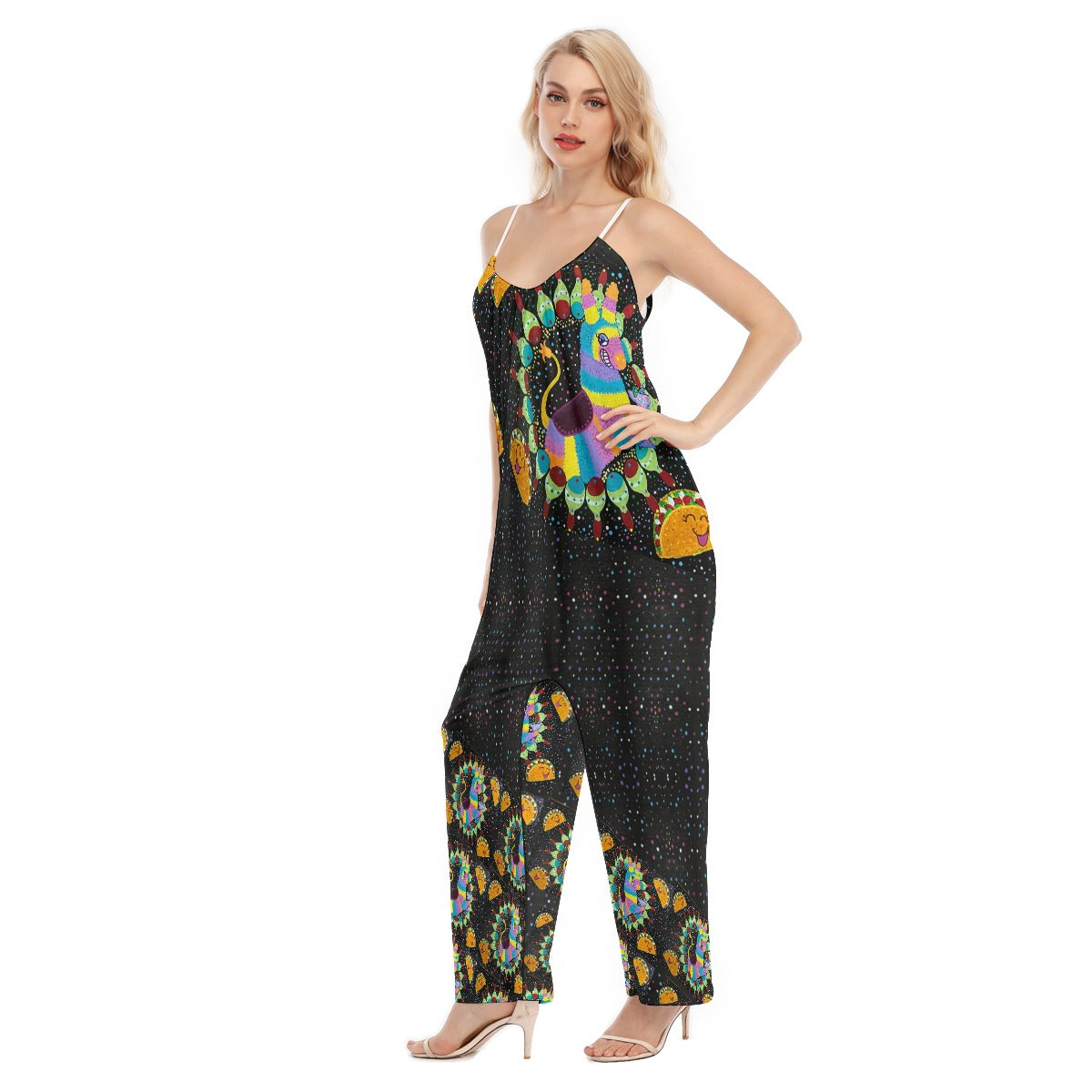 PGP Holiday Margeaux Piñata Cantina Loose Cami Jumpsuit