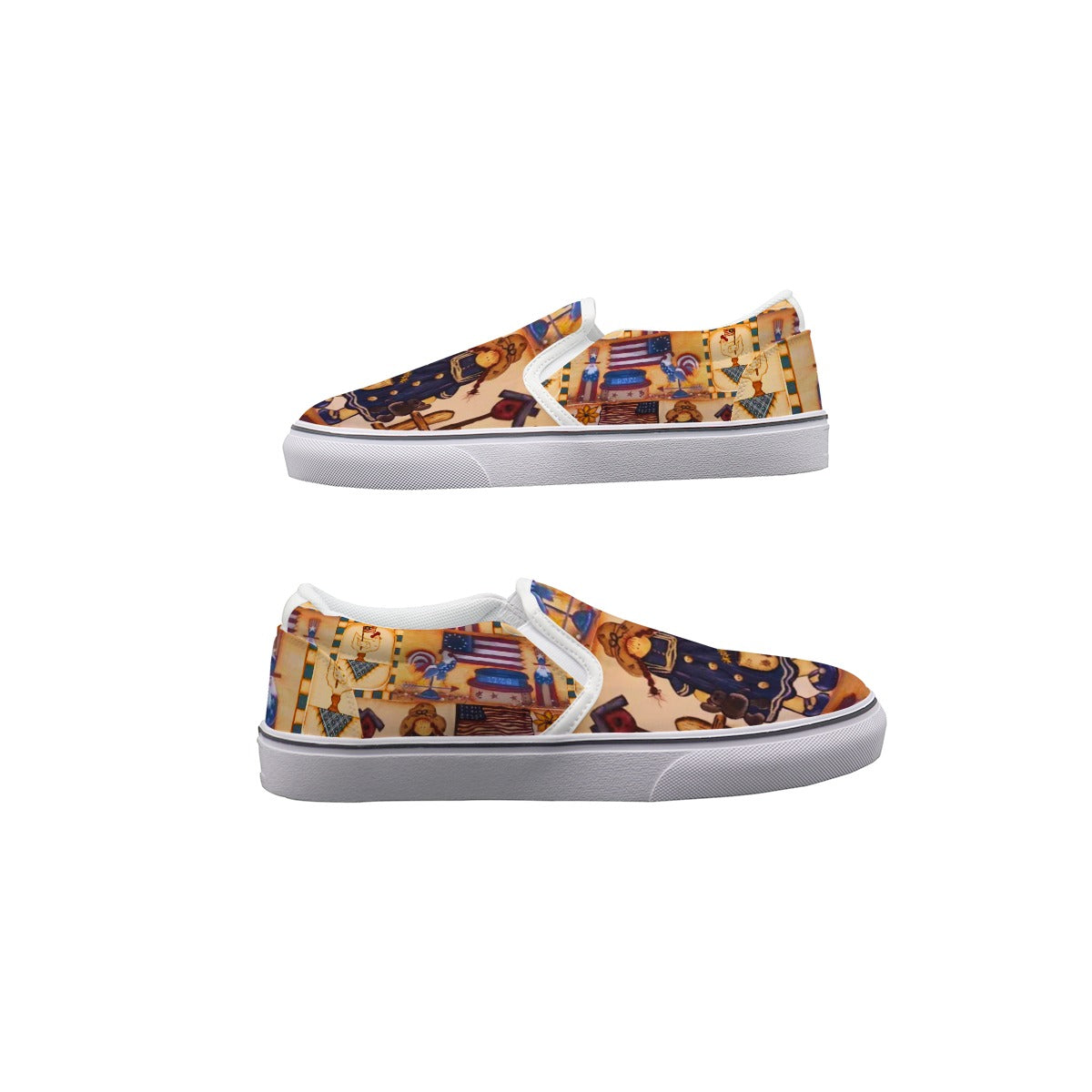 Suzanne Independence Day Women’s Slip-On Canvas Sneakers – Everyday Comfort by PGP Holiday
