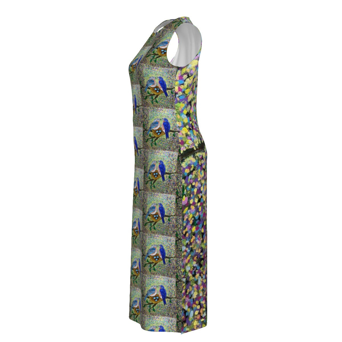 PGP Holiday Margeaux Bluebird Chiffon Sleeveless Dress – Elegant & Breezy Spring Fashion