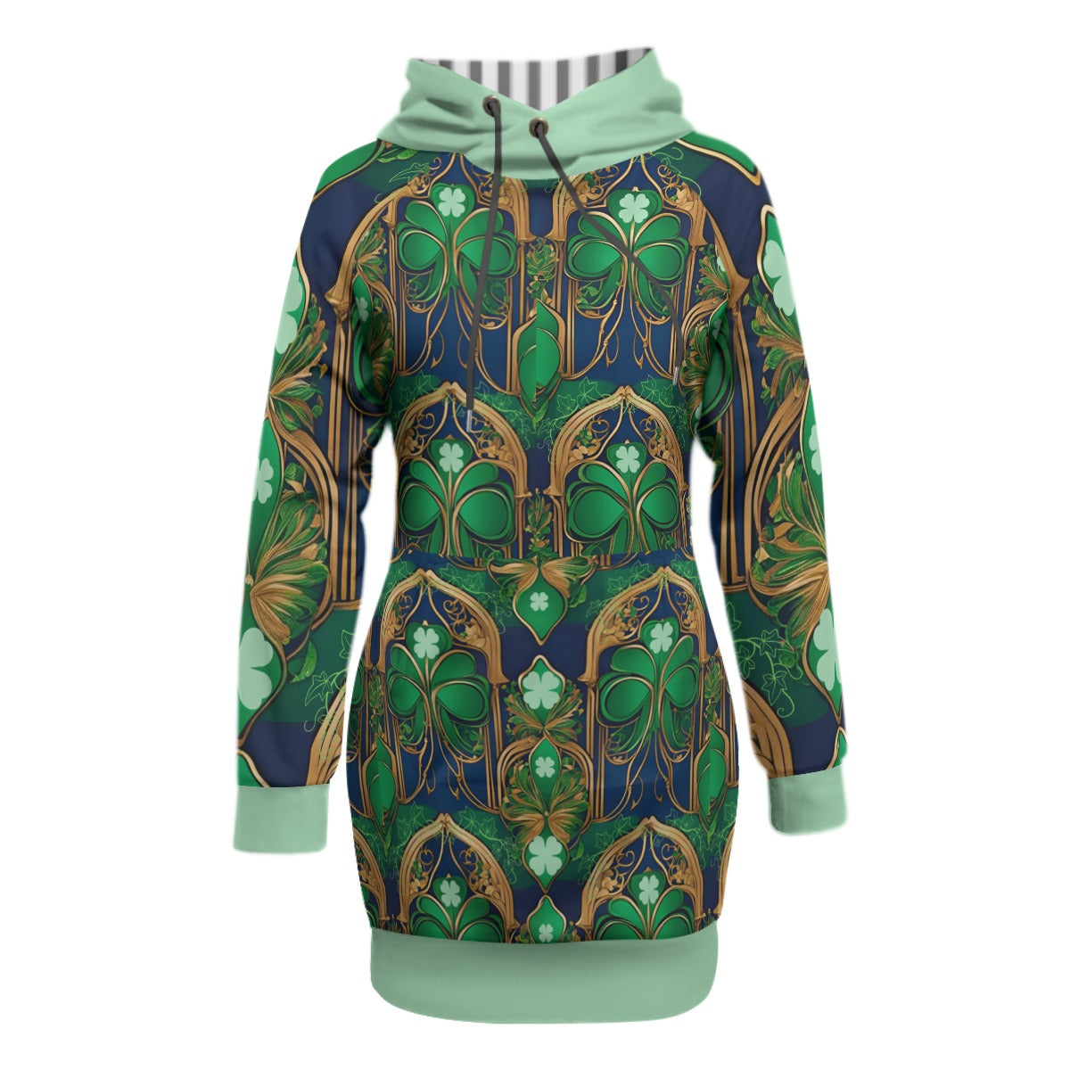PGP Holiday Cogair Eidhneán Women's Semi-Dress Pullover Hoodie with Raglan Sleeve & Kangaroo Pocket