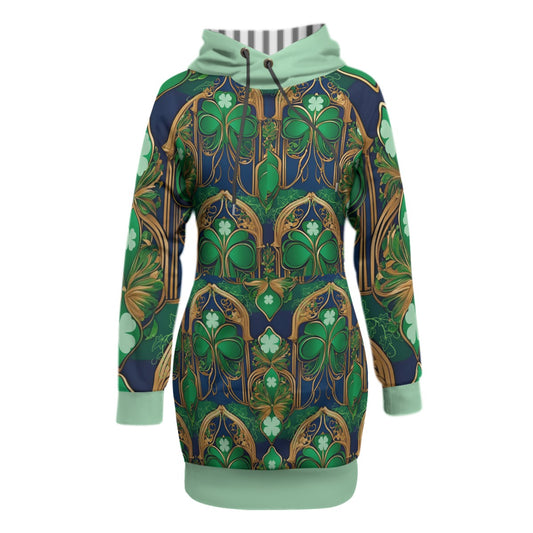 PGP Holiday Cogair Eidhneán Women's Semi-Dress Pullover Hoodie with Raglan Sleeve & Kangaroo Pocket