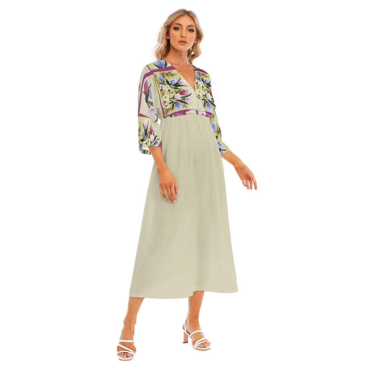 PGP Holiday Suzanne Bunny Garden Mid Sleeve Dress – Effortlessly Stylish & Comfortable