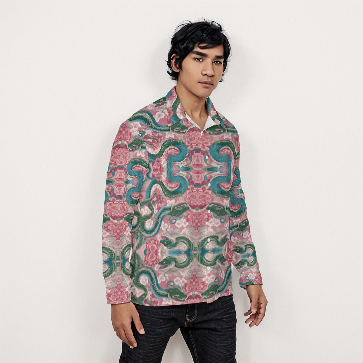 All-Over Print Men's Long Sleeve Shirt