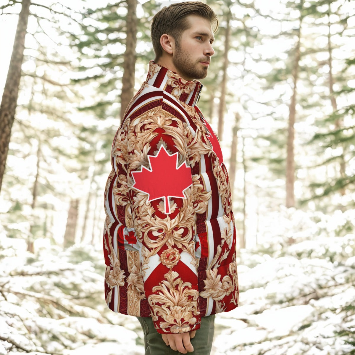 PGP Holiday Drapeau Souverain Down Puffer Jacket – Windproof, Lightweight, and Warm