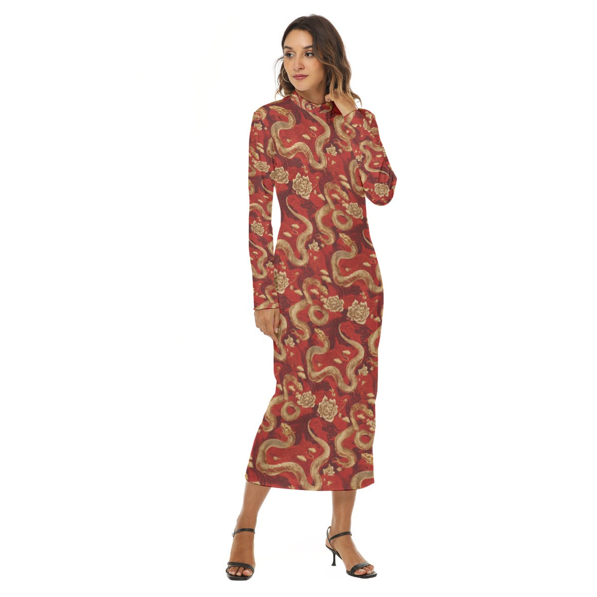 PGP Holiday Golden Serpent Hip Dress | Lunar New Year Chic