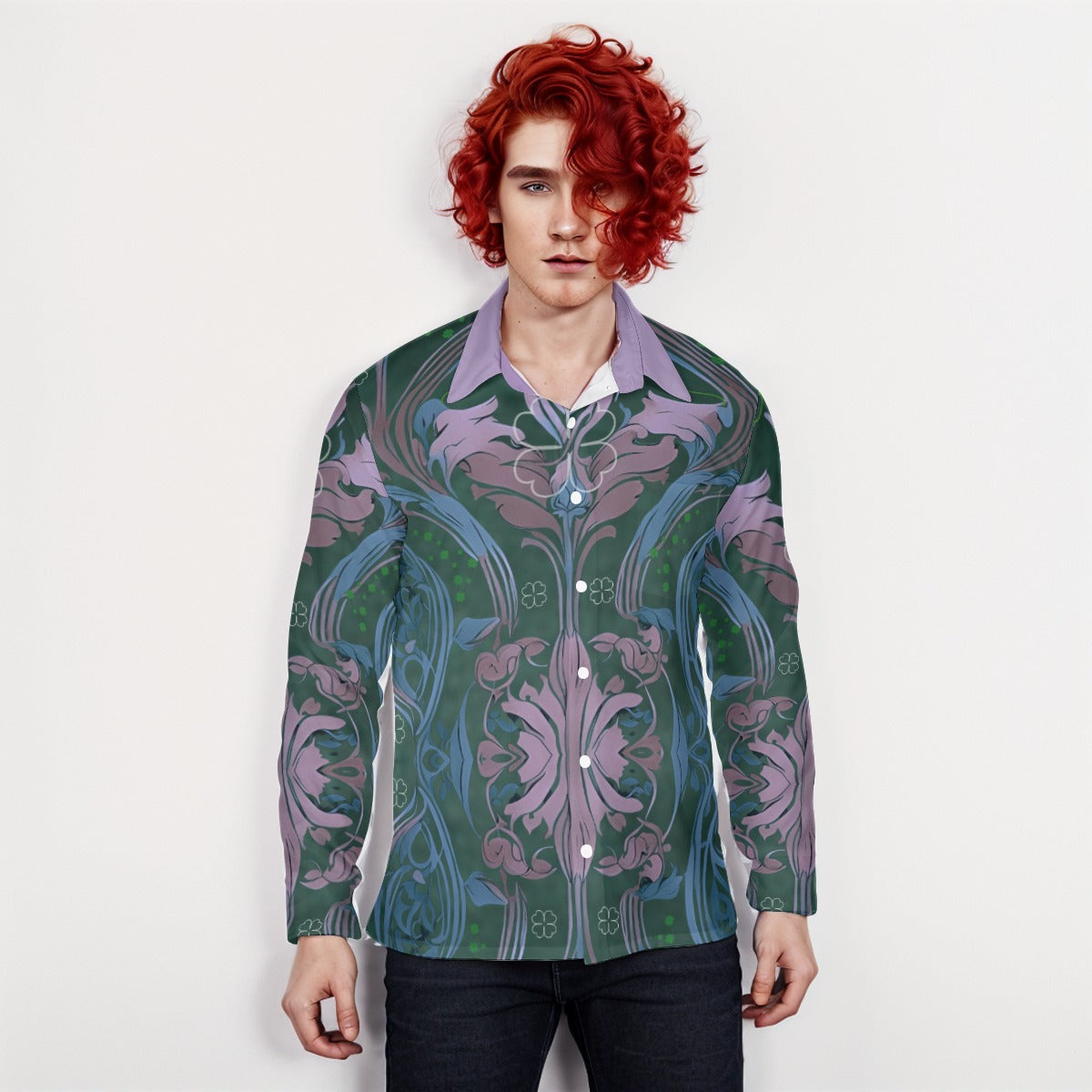 PGP Holiday Brídeach Men's Long Sleeve Shirt – Classic Fit, Lightweight & Stylish
