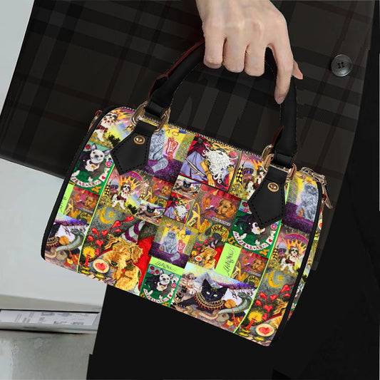 Margeaux Unleashed Classic Barrel-Shaped Animal Free Leather Handbag