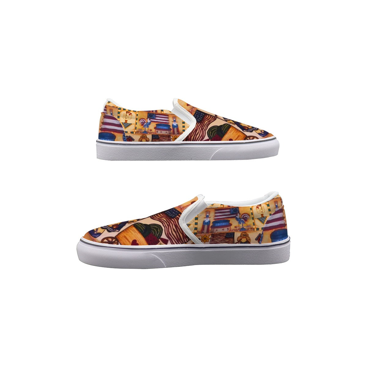 Suzanne Independence Day Women’s Slip-On Canvas Sneakers – Everyday Comfort by PGP Holiday