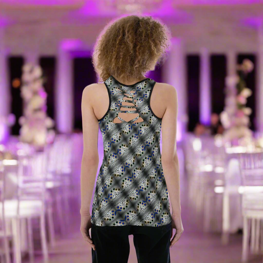 PGP Holiday Amanda Cutout Tank – Breathable Mesh Workout Top with Open Back