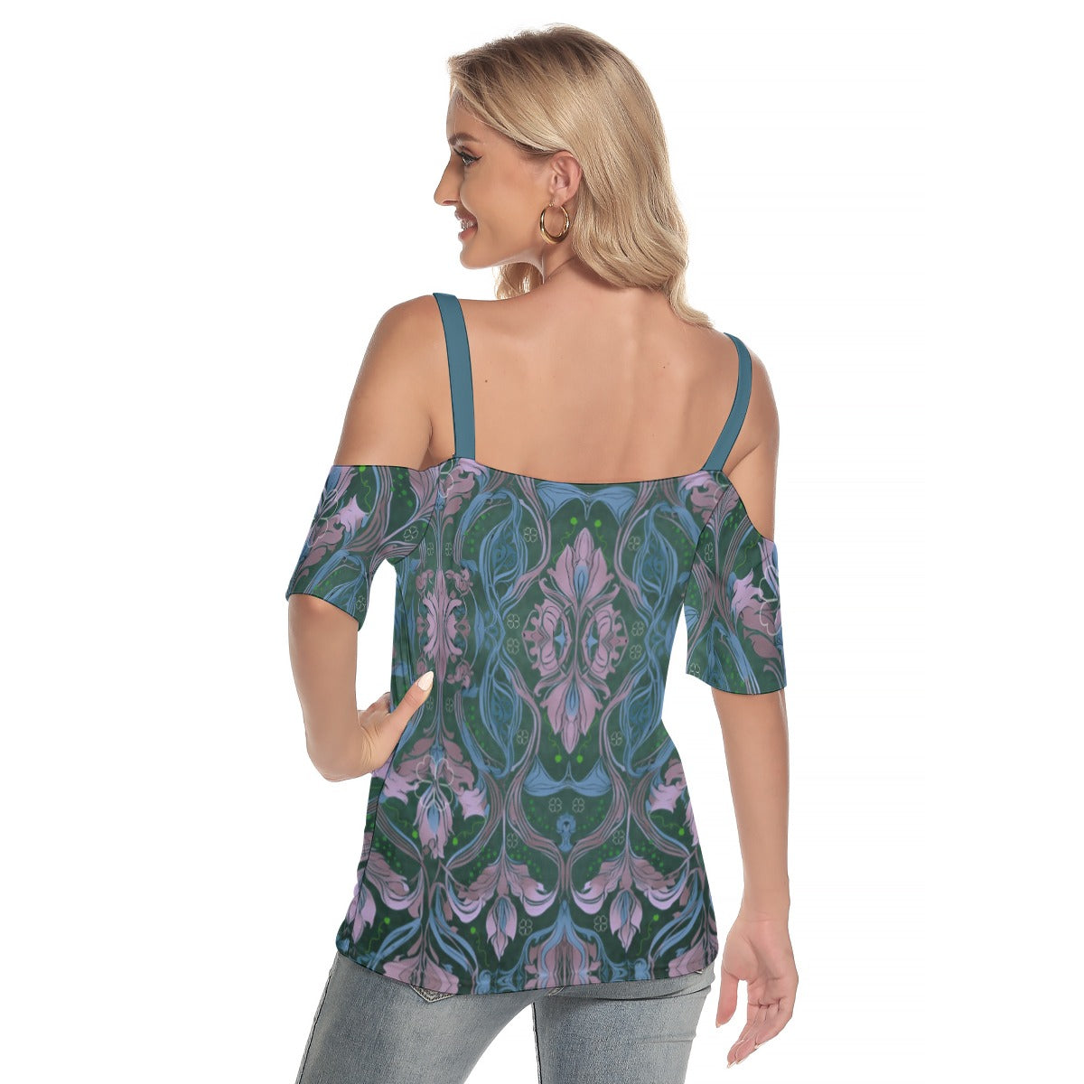 PGP Holiday Brídeach Open Shoulder Criss-Cross Blouse