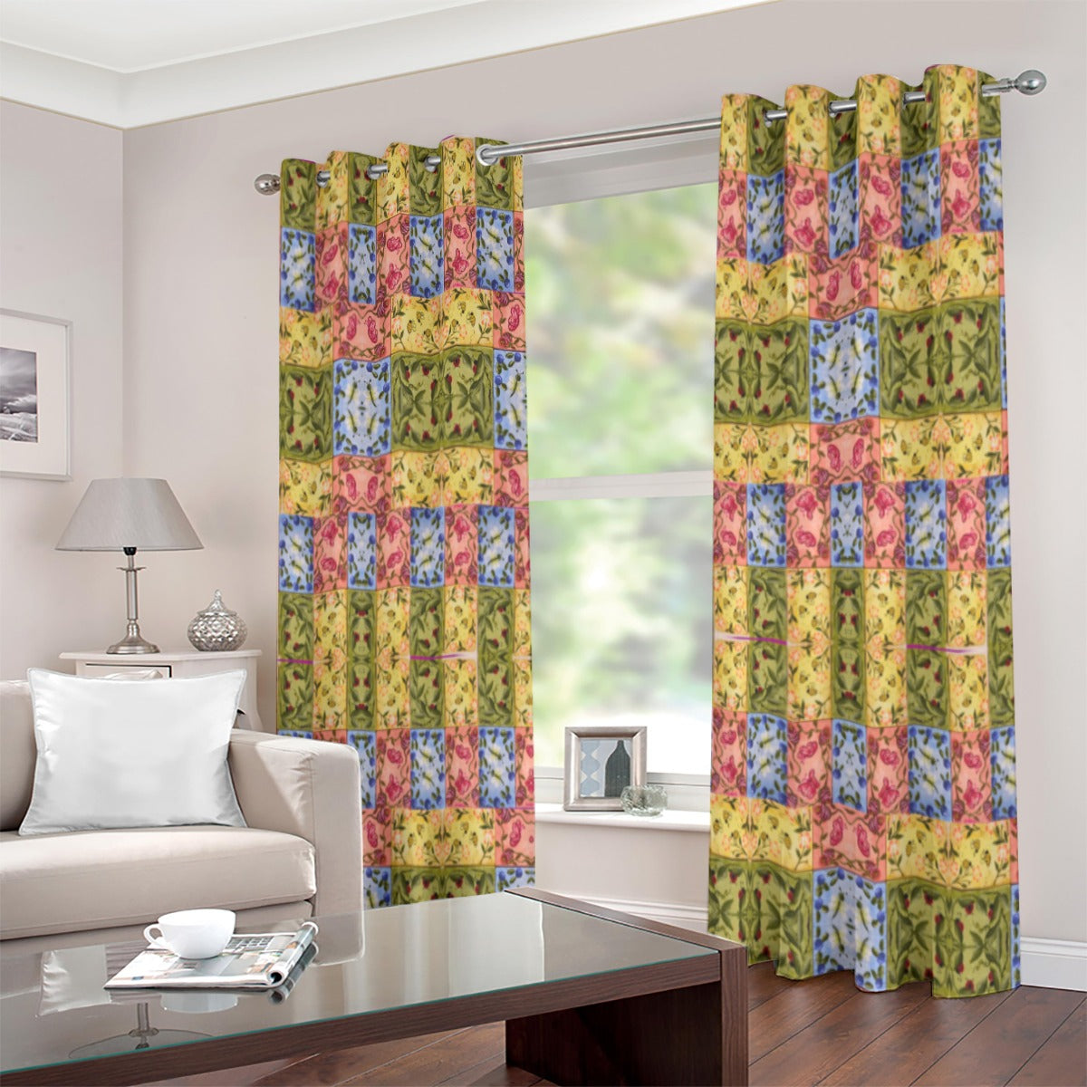 PGP Holiday Suzanne Buzzygarden Buddies Grommet Curtains (Large Size) – Joyful & Durable Window Treatments