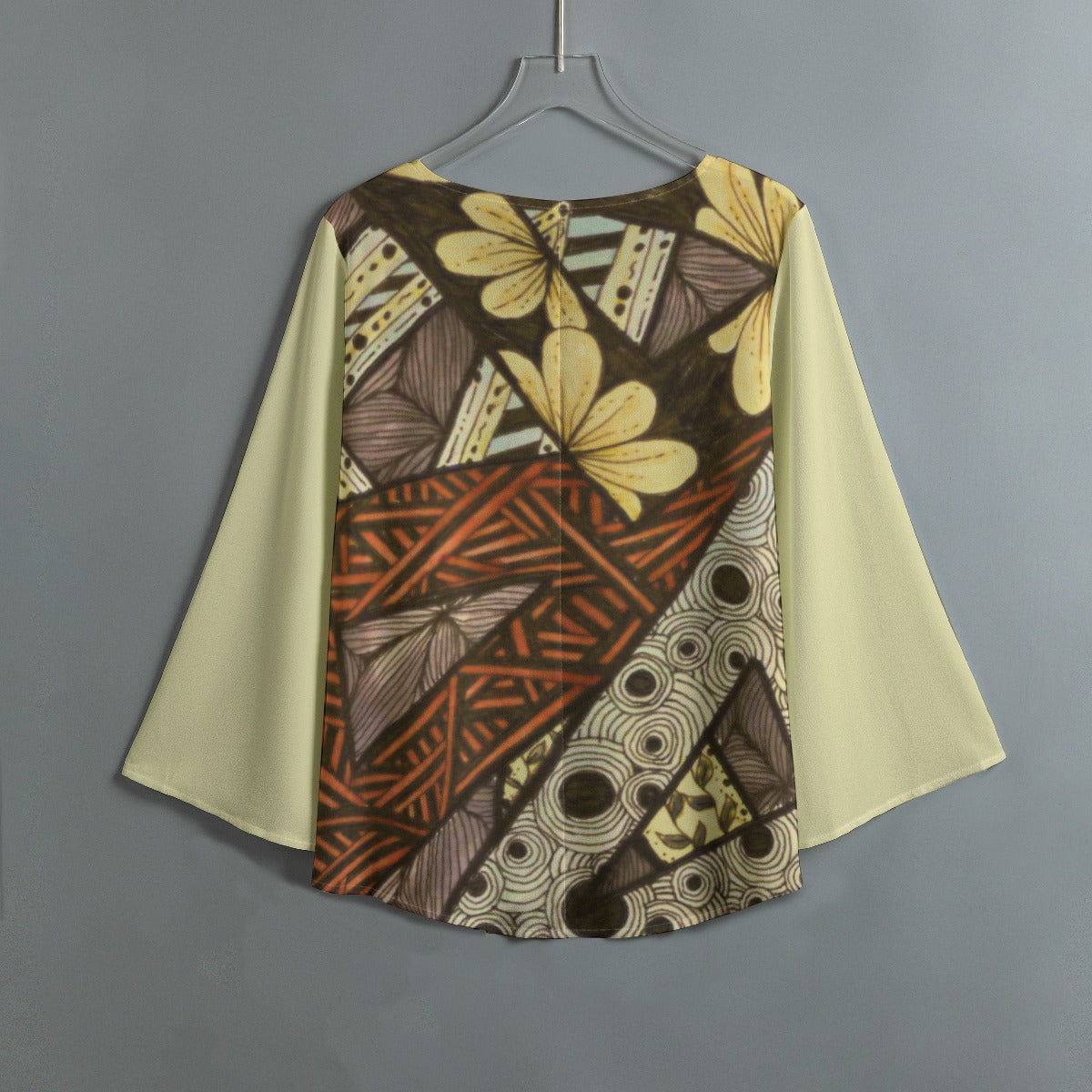 PGP Holiday Melissa Beach Stroller Top with Split Hem Front & Buttercream Sleeves – Limited IWD