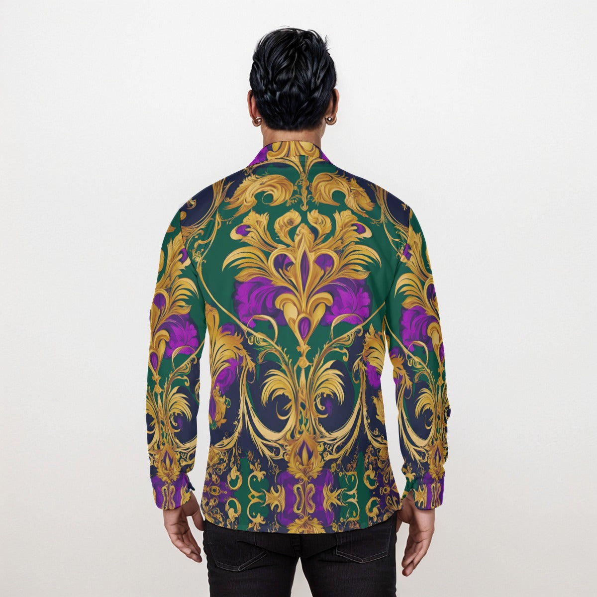 PGP Holiday Mardi Gras Long Sleeve Button-Down Shirt – Classic, Wrinkle-Resistant & Stylish