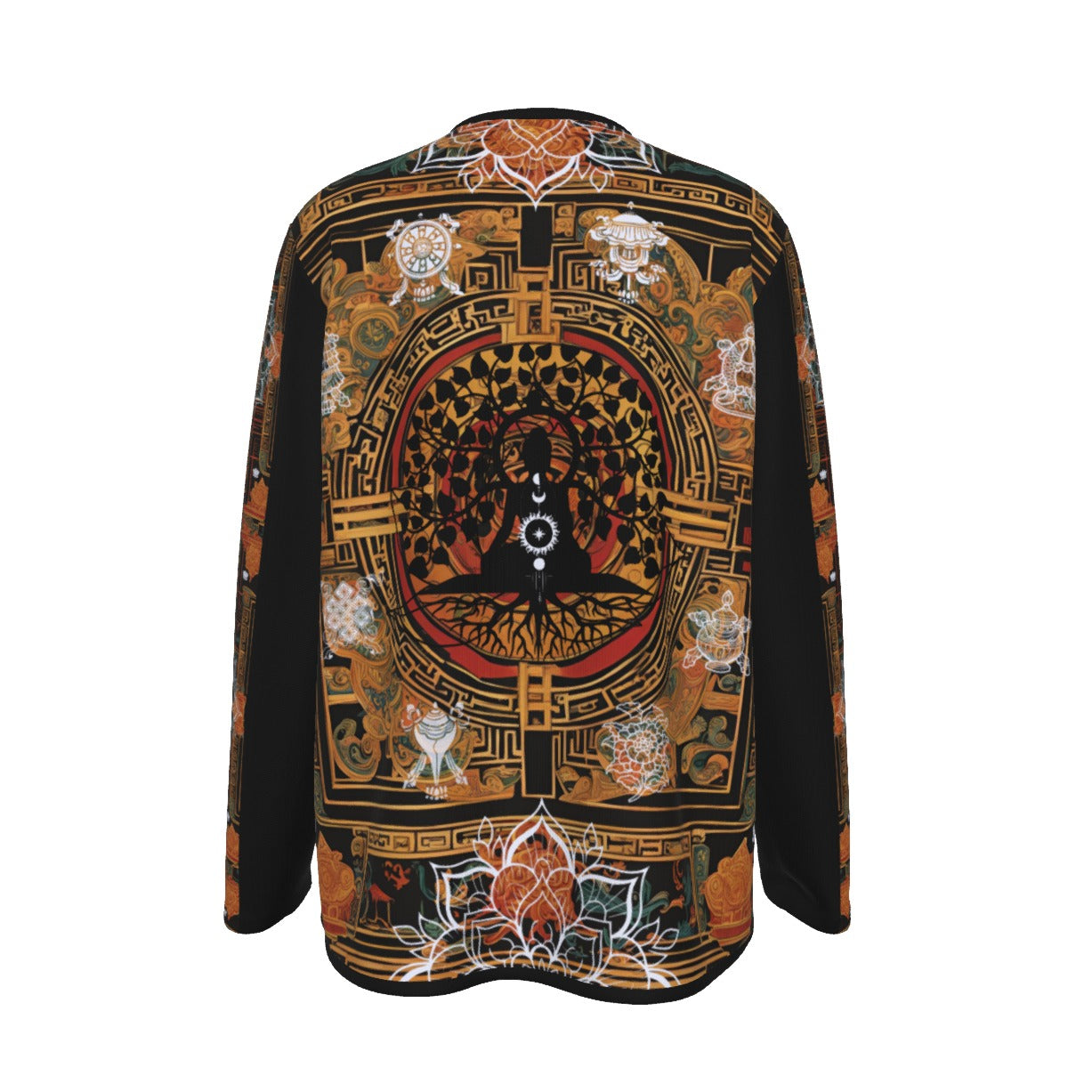 PGP Holiday Tibetan Ember Open Surplice Top – Exotic V-Neck Outerwear - Black