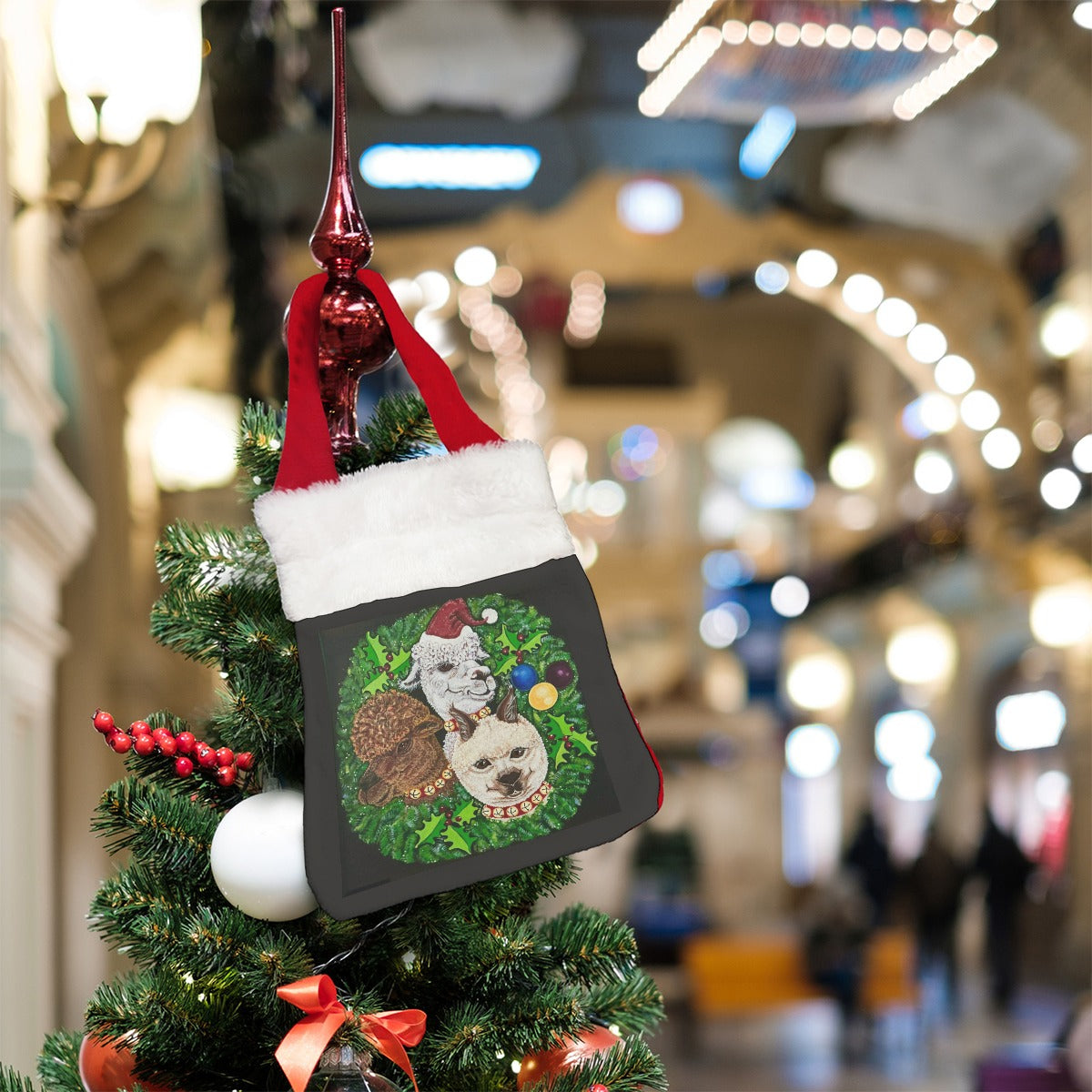 Margeaux Wooly Wonderland Christmas Treat Pouch