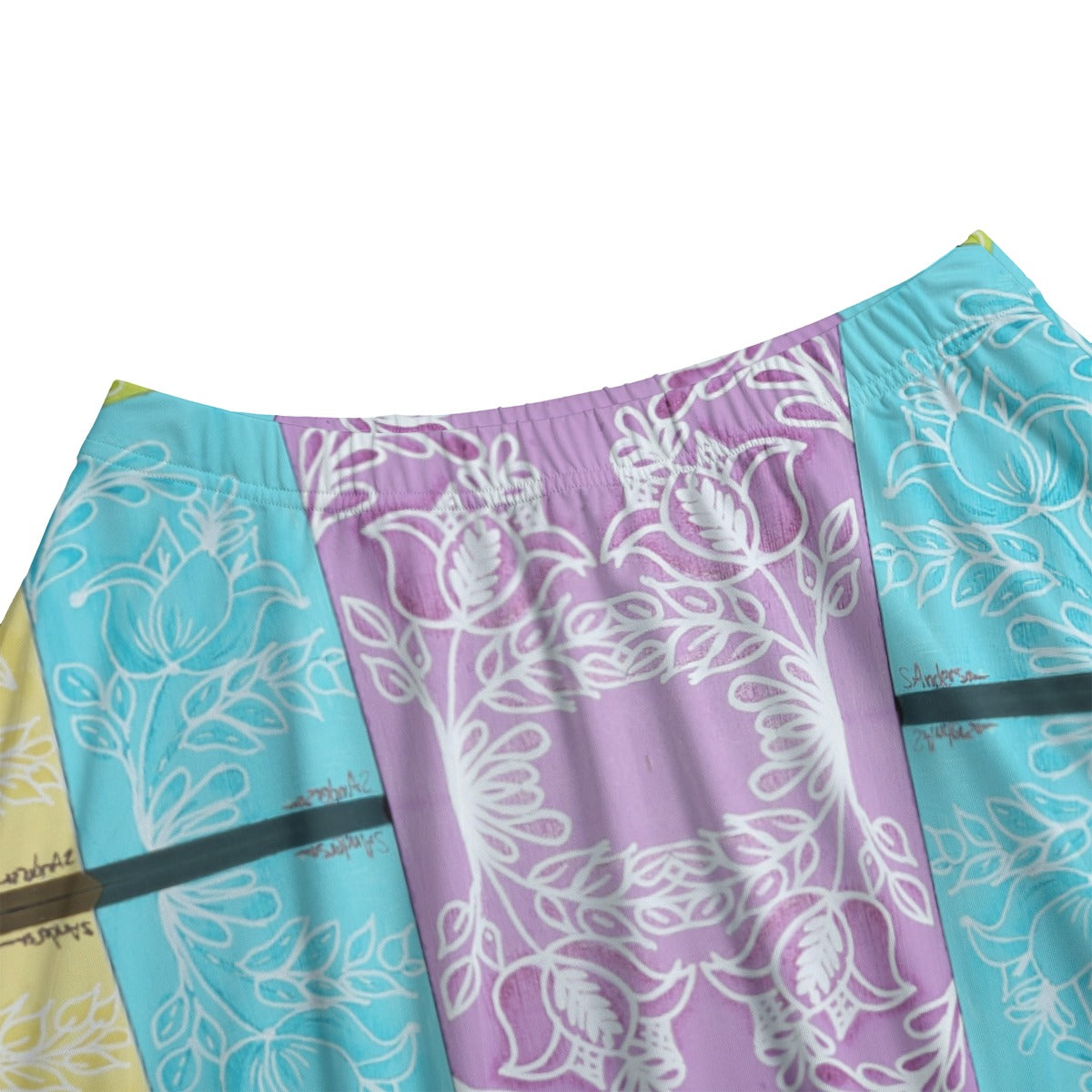 PGP Holiday Suzanne Floral Color Burst Women's Long Maxi Skirt with Pockets – Versatile A-Line