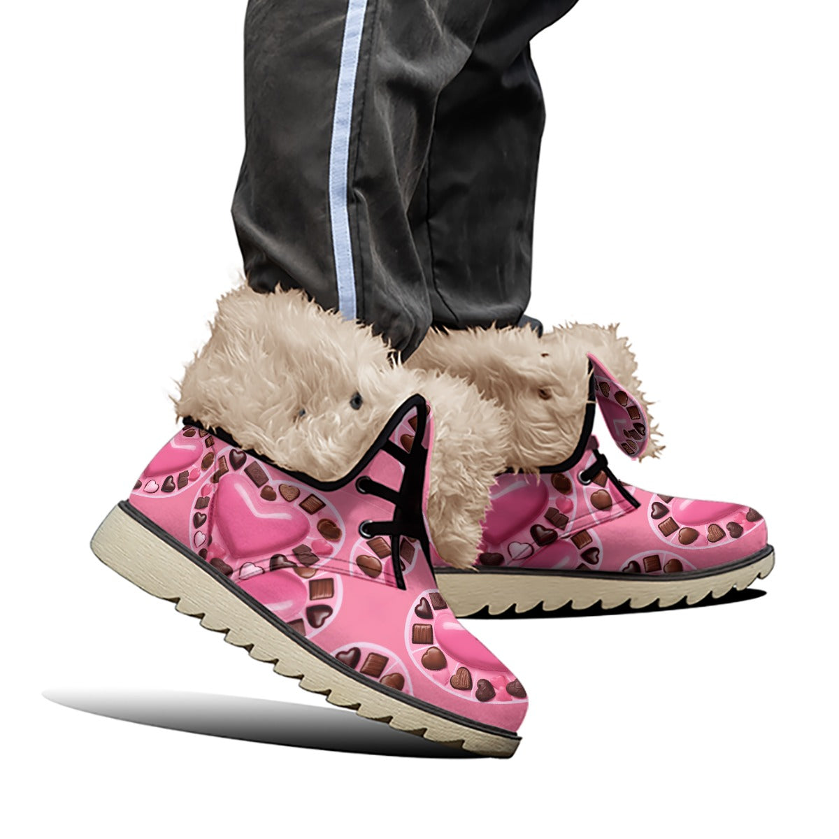 PGP Holiday Valen-Floof Women’s Plush Boots - Oshun Design