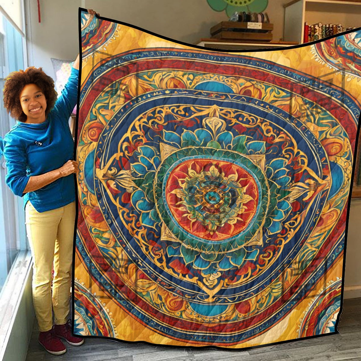 PGP Holiday 5 Element Mandala Quilt – Lightweight, Breathable, and Stylish