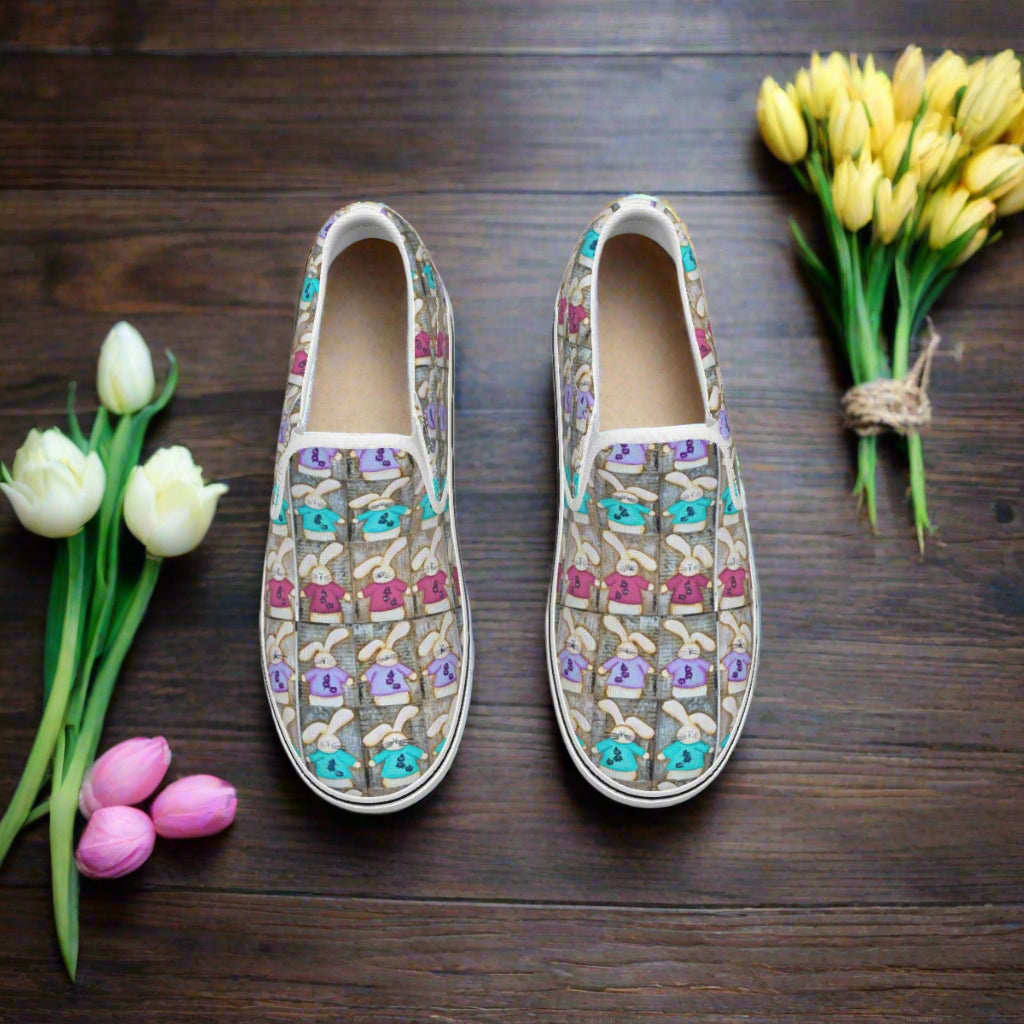 PGP Holiday Suzanne Hoppin' Kid's Slip-On Sneakers – Comfortable & Stylish Matching Family Shoes