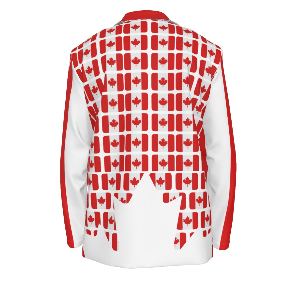 PGP Holiday Canadian Flag Day Flat Lapel Collar Casino Blazer – Stylish & Lightweight