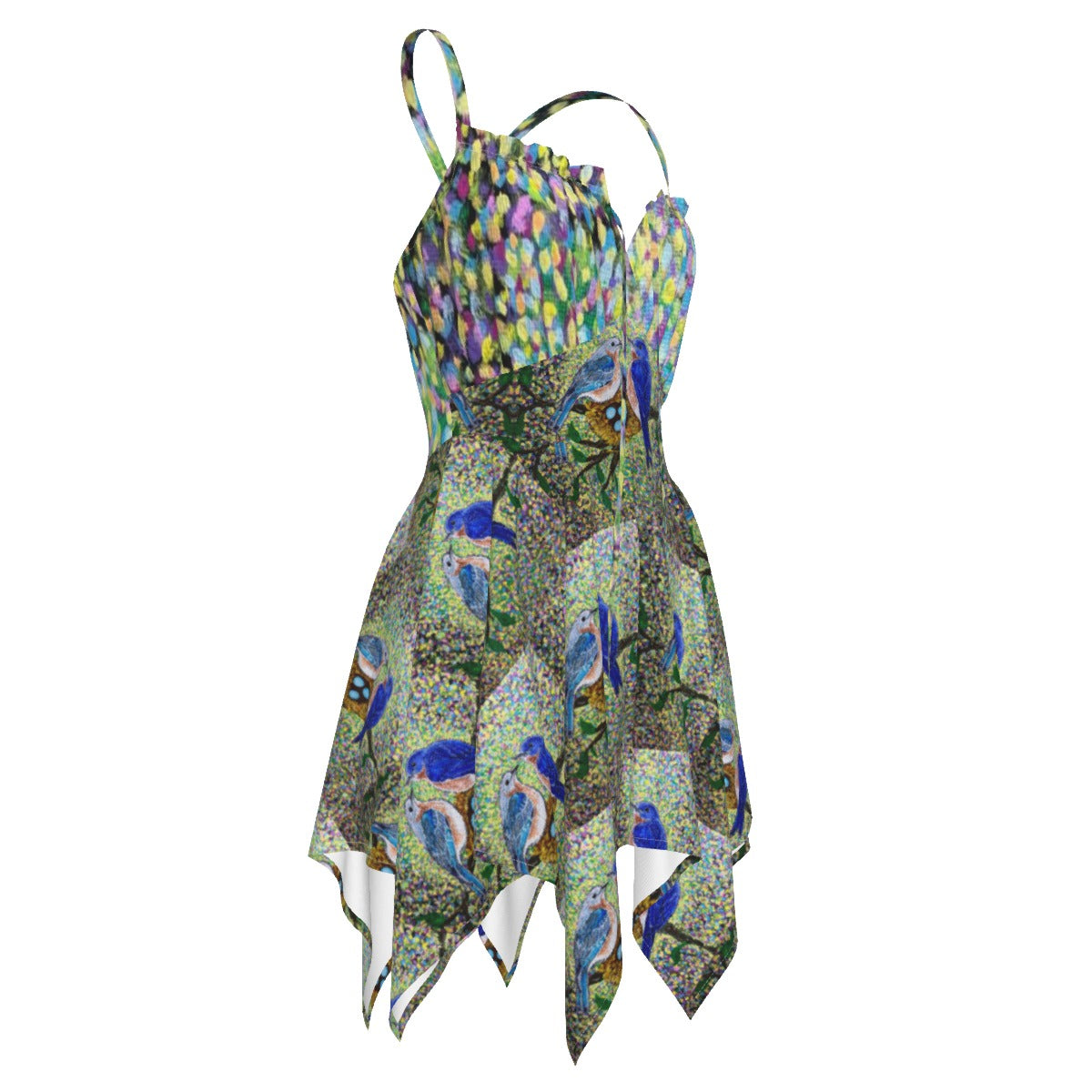 PGP Holiday Margeaux Bluebirds Women's Slip Dress – Versatile Spring & Easter Fashion