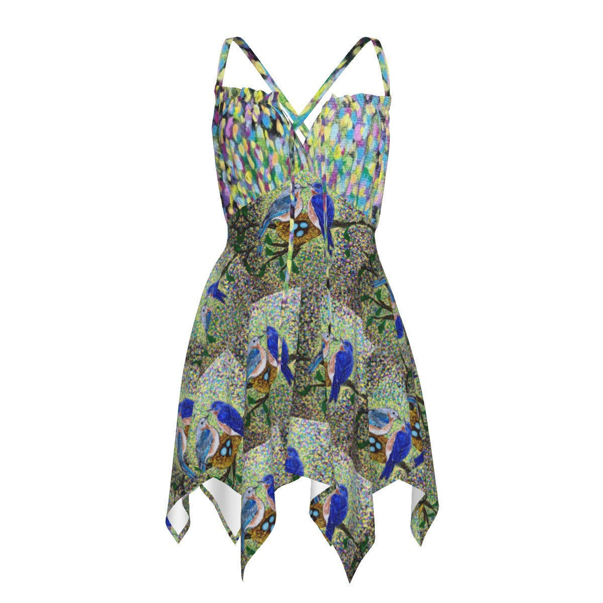 PGP Holiday Margeaux Bluebirds Women's Slip Dress – Versatile Spring & Easter Fashion