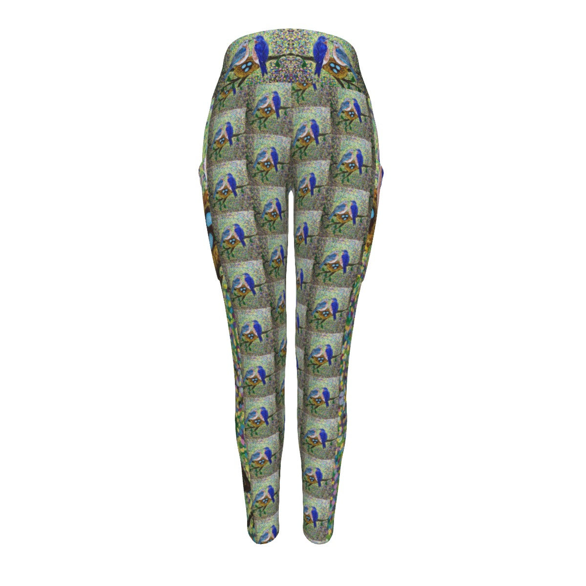 PGP Holiday Margeaux Bluebird High Waist Leggings with Side Pockets – Comfort & Style for Spring