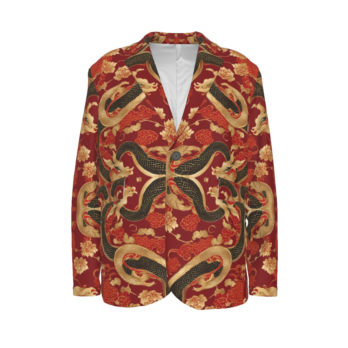 PGP Holiday Lunar Balance Flat Lapel Collar Blazer - Classic Style & Comfort