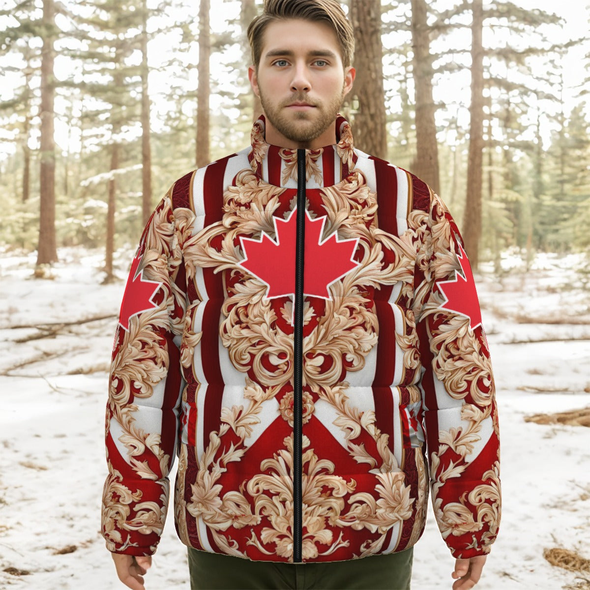 PGP Holiday Drapeau Souverain Down Puffer Jacket – Windproof, Lightweight, and Warm