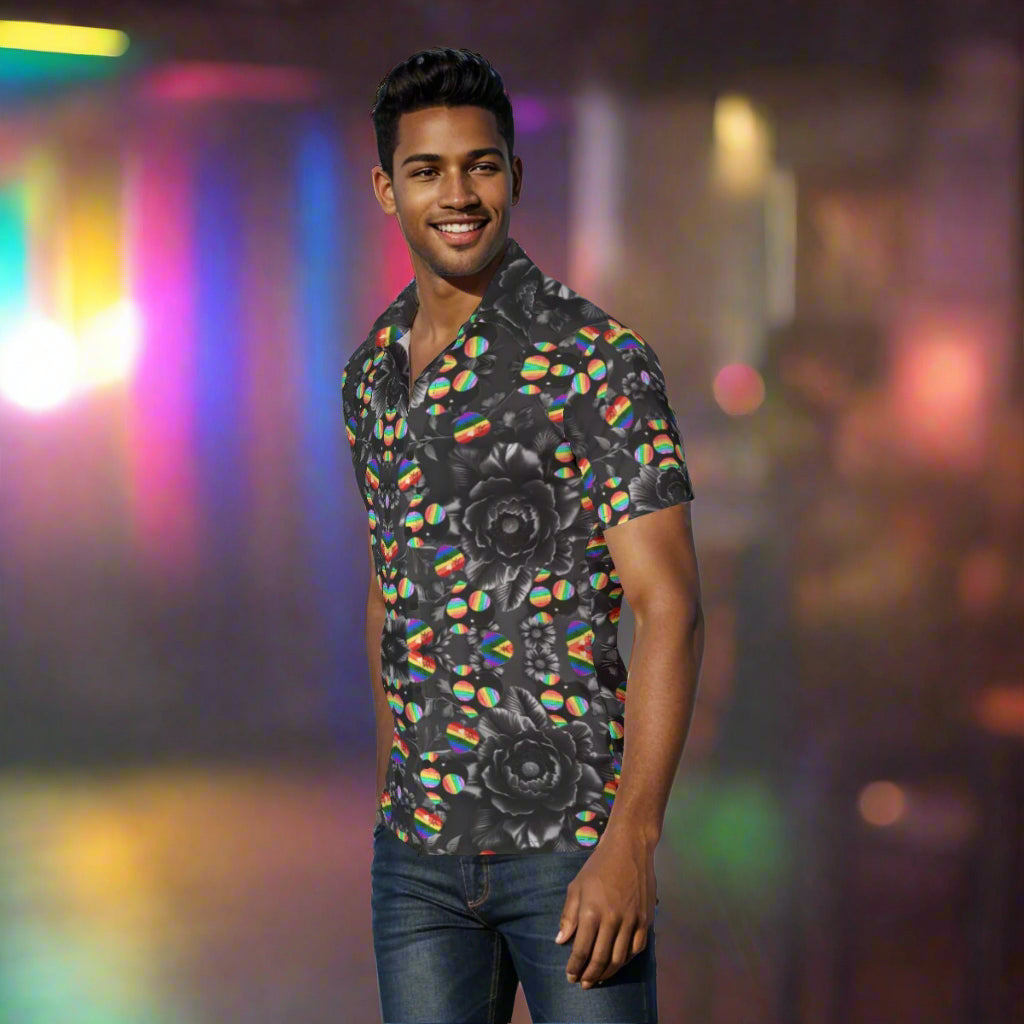 PGP Holiday Suzanne Pride 2025 Spread Collar Cocktail Shirt