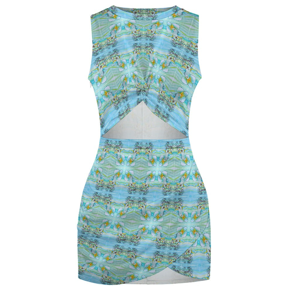 PGP Holiday Rochelle Navel-Baring Cross-Fit Hip Dress