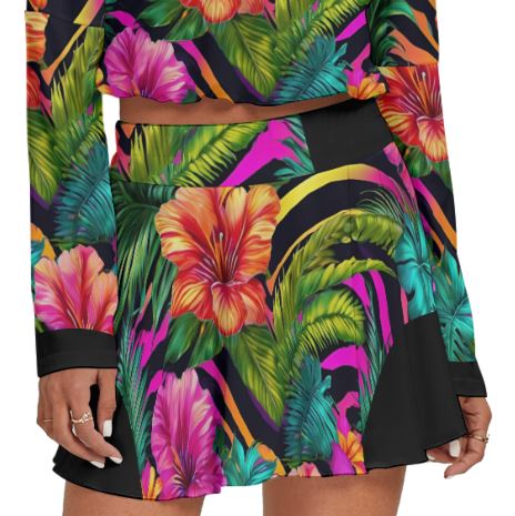 PGP Holiday Fiesta Salvaje Off-Shoulder Top & Skirt Set – Ultra Comfort Bold, Sexy Style for Cinco de Mayo