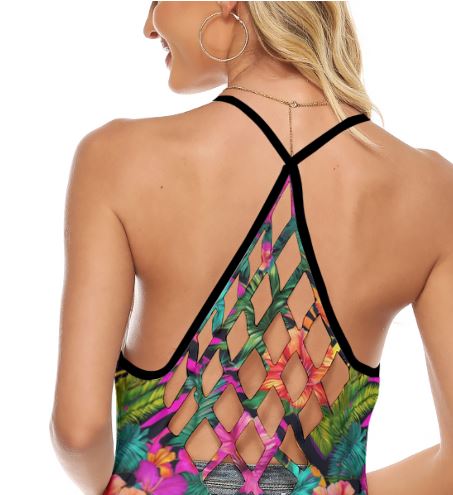 PGP Holiday Fiesta Salvaje Criss-Cross Open Back Tank – Sexy & Bold for Cinco de Mayo Fun