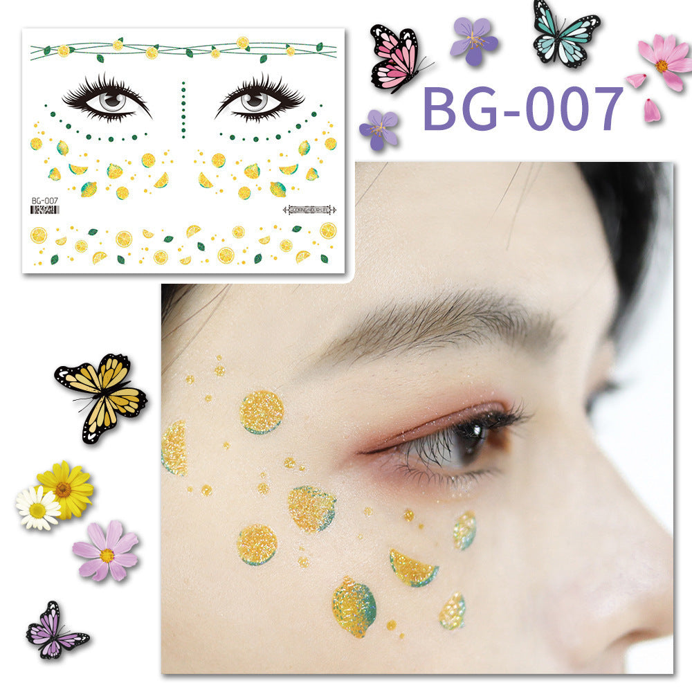 Fairycore Professional Quality Makeup Accents Butterfly Wing Tattoo Stickers And Accessories