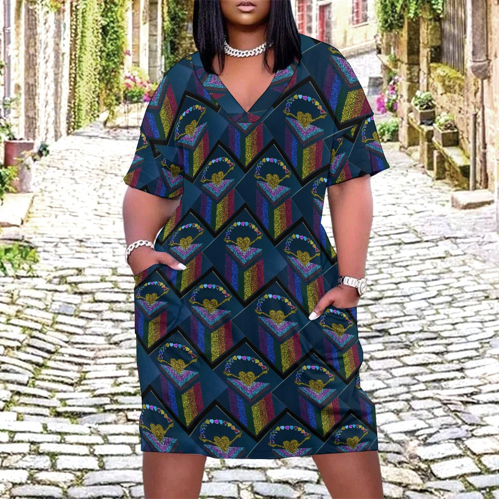 Margeaux Pride & Joy Plus Size Chakka Dress with Pockets – Celebrate Pride in Comfort & Style